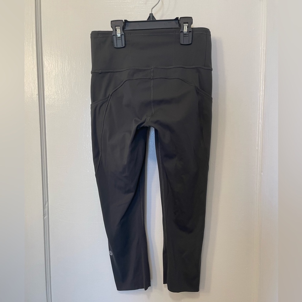 Lululemon Fast and Free Crop II 19" *Non-Reflective
Graphite Grey